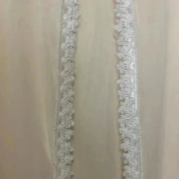 Gorgeous vintage sheer dressing gown, Source Unknown  w 3/4 bell sleeves - Picture 8 of 9